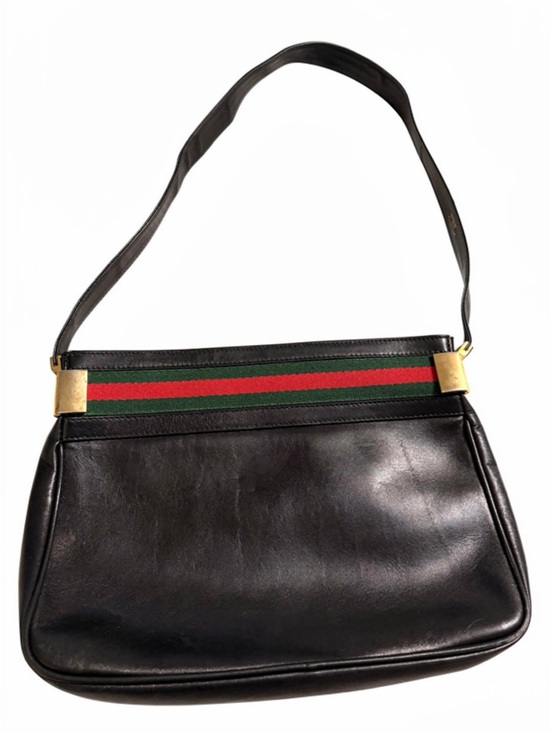 Gucci Handbags - Vintage Gucci Web Stripe Shoulder Bag